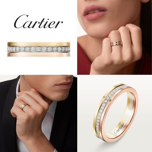VENDÔME LOUIS CARTIER WEDDING BAND DIAMONDS by Cartier
